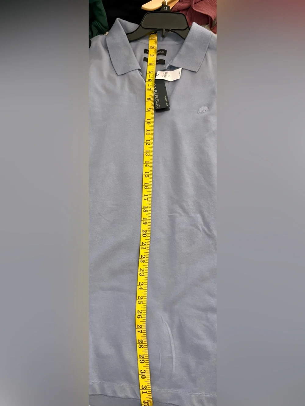 Banana Republic Men’s XXL Blue Piqué Polo Shirt NWT Standard Fit